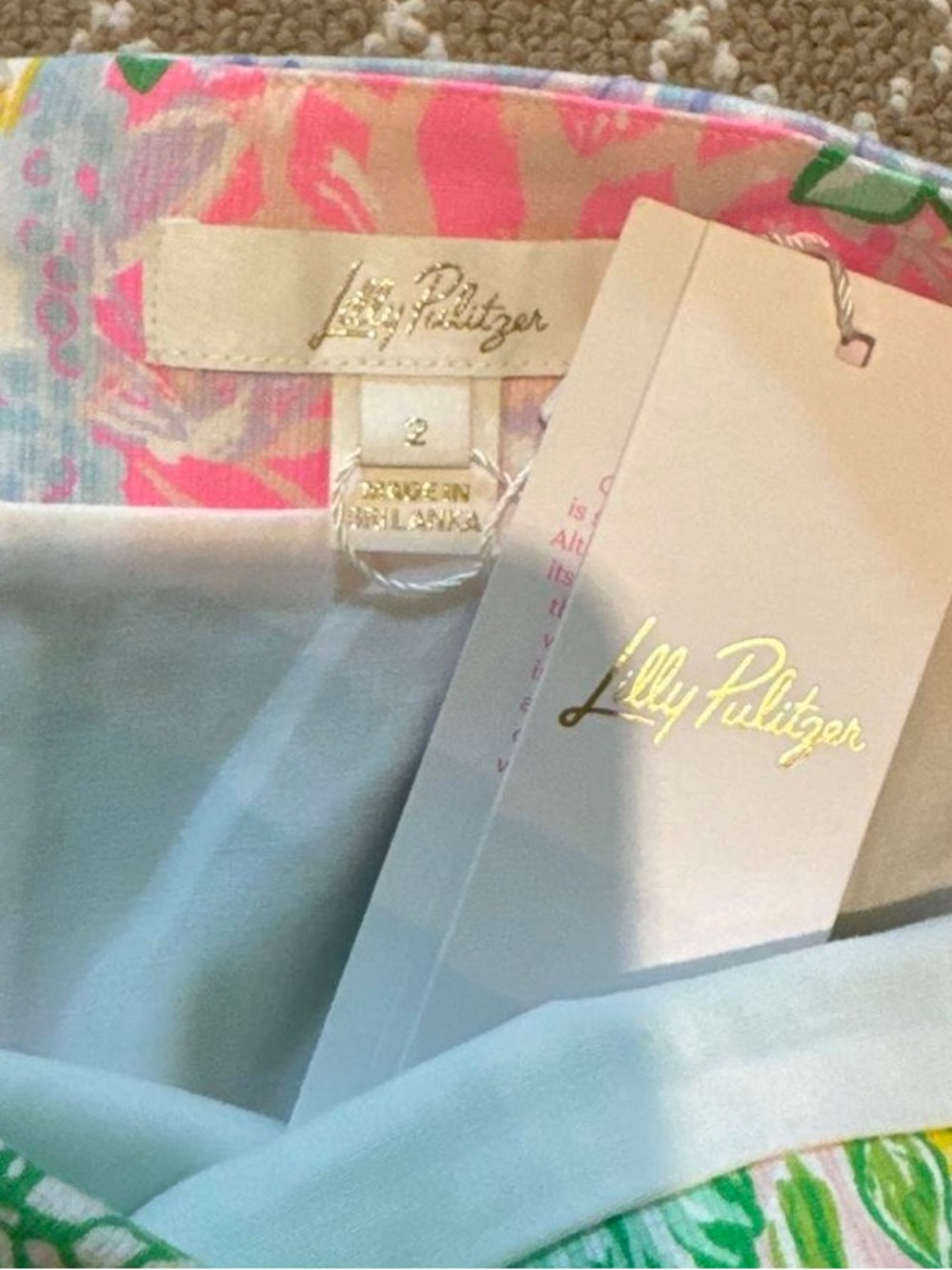 Lilly Pulitzer Pastel Multi Floral Scalloped Mini Skirt - Picture 3 of 3